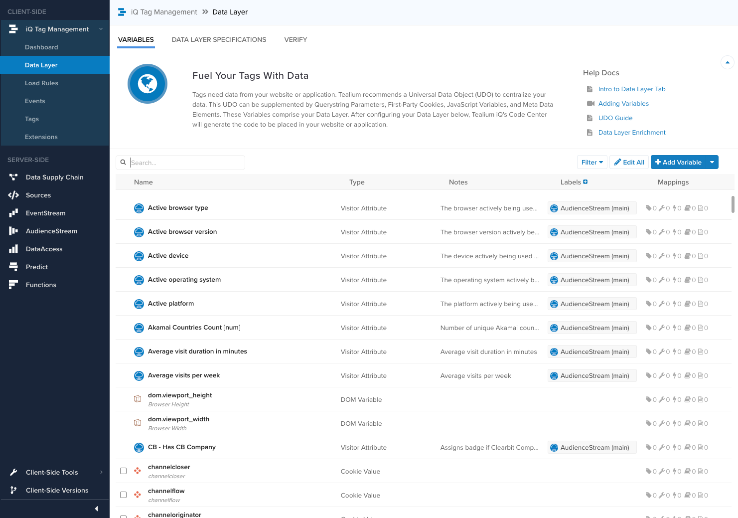 tiq-data-layer Tealium iQ Feature - Data Layer